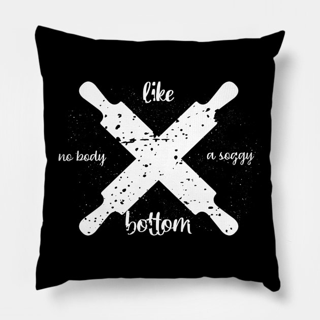 soggy bottom Pillow by shimodesign