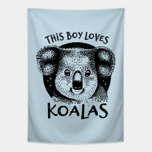 This Boy Loves Koalas Tapestry