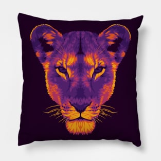 The Dark Lioness Pillow