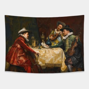 The Rehearsal by Adolphe-Alexandre Lesrel Tapestry