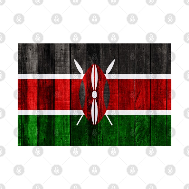 Flag of Kenya - Wood by DrPen