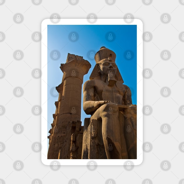 Egypt. Luxor. Luxor Temple. Colossal Statue of Ramesses II. Magnet by vadim19