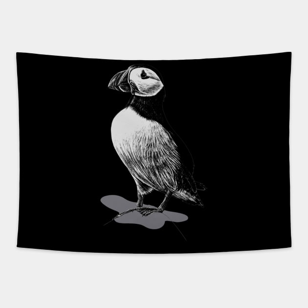 ATLANTIC PUFFIN Tapestry by indahdevita