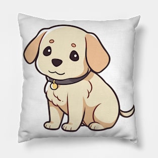 Labrador Retriever Anime Sitting Pillow