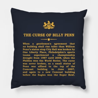 Real Historical Philadelphia - The Curse of Billy Penn Pillow