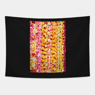 Yellow and Pink Plumeria Leis Tapestry