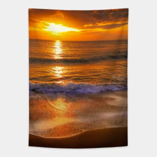 SunSet Ocean Waves Tapestry