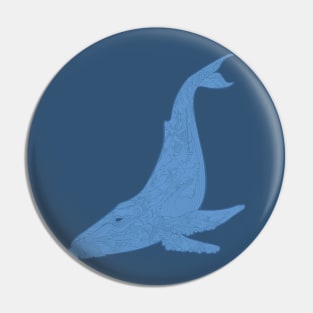 Blue Whale Pin