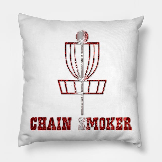 A Disc Golfer Design. For the seriously addicted Disc Golfer. Canadian colors Pillow by AndersonGiftStore