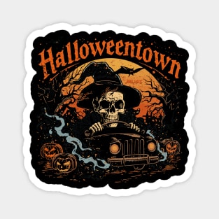 Halloweentown Ghostly Taxi in Halloweentown Magnet