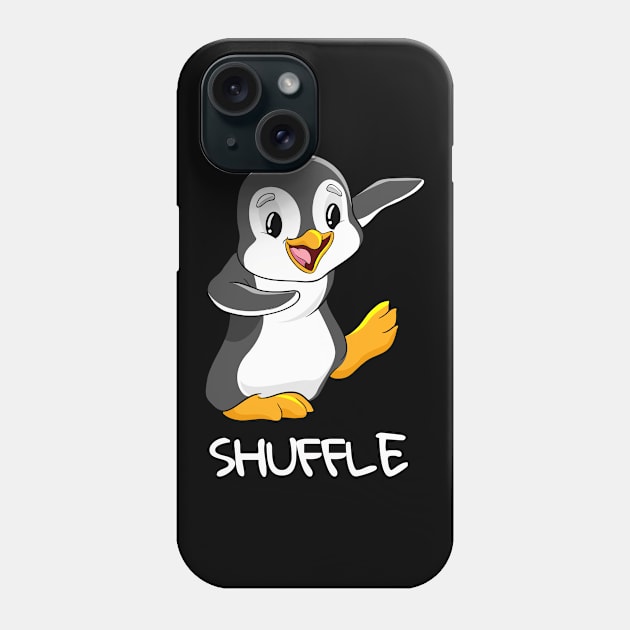 Shuffle dancing penguin Shirt Shuffle Dance Music Techno Phone Case by ELFEINHALB