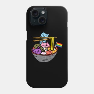 Rainbow Flag Cats Ramen Anime Gay Pride Month Lgbtq Phone Case