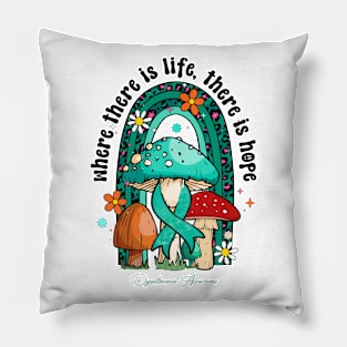 Dysautonomia Awareness - life hope ribbon Pillow