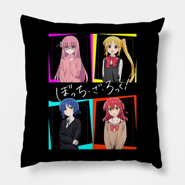 Women Anime Men Crunchyroll Pillow by goddessesRED