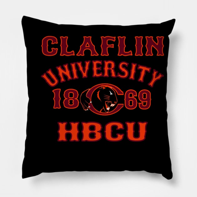 Claflin University 1869 Apparel Pillow by HBCU Classic Apparel Co