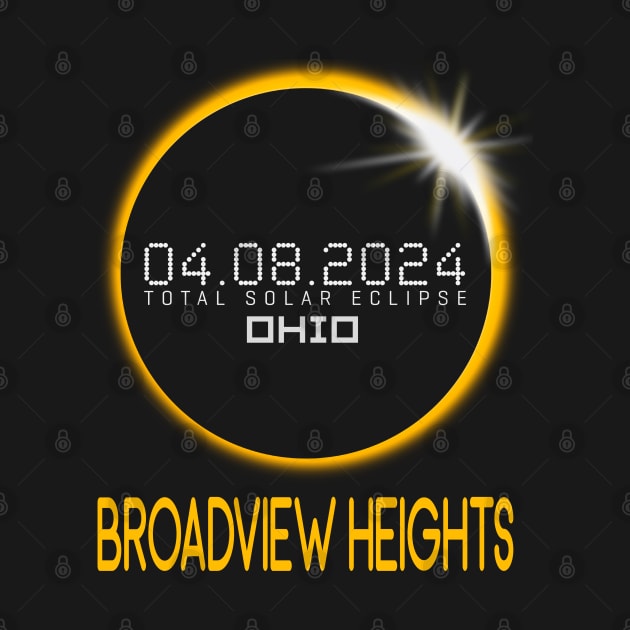 BROADVIEW HEIGHTS Ohio Total Solar Eclipse April 8 2024 Ohio by TeeaxArt