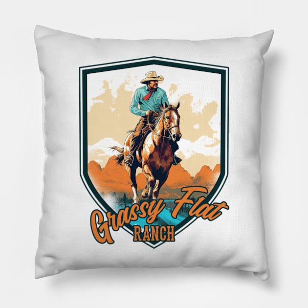 Grassy Flat Ranch Hand Pillow by Grassy Flat Ranch