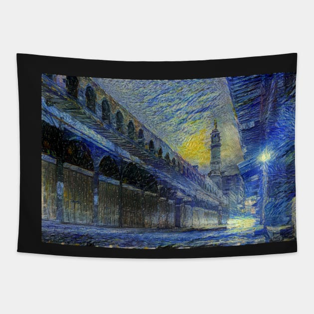 Midhat Pasha Souk - Starrynight Tapestry by Homsalgia
