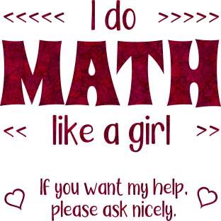 Math Like a Girl Magnet