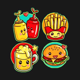 Burger Drink Food summer ,Autumn Sweatshirts, Fall Shirts, Pumpkin Shirts, Halloween Tee, Halloween T-Shirts, Love shirts T-Shirt