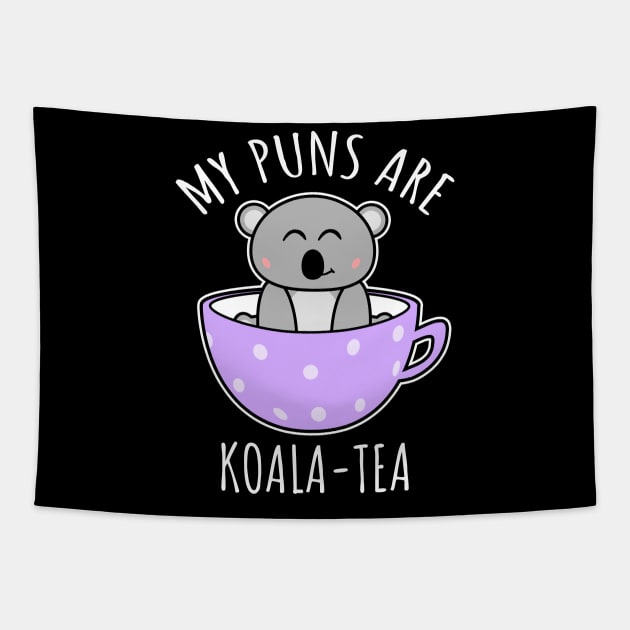 My Puns Are Koala-Tea Tapestry by LunaMay