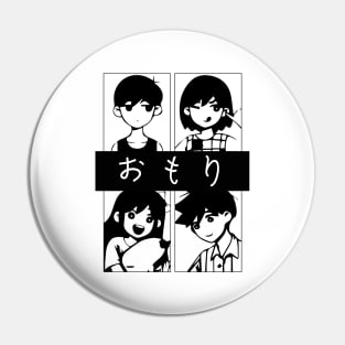 Omori (Omori, Kel, Aubrey und Hero) Pin