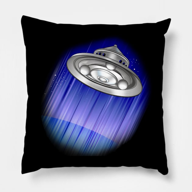 Flying Saucer Pillow by the Mad Artist