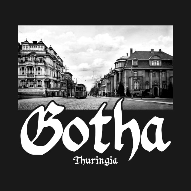 Gotha (German: [ˈɡoːtaː]) - Old Tram 1900 Retro Design by bitcam18