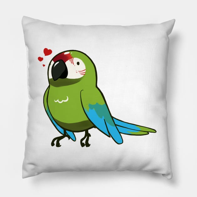 Macaw 4 Pillow by Shemii