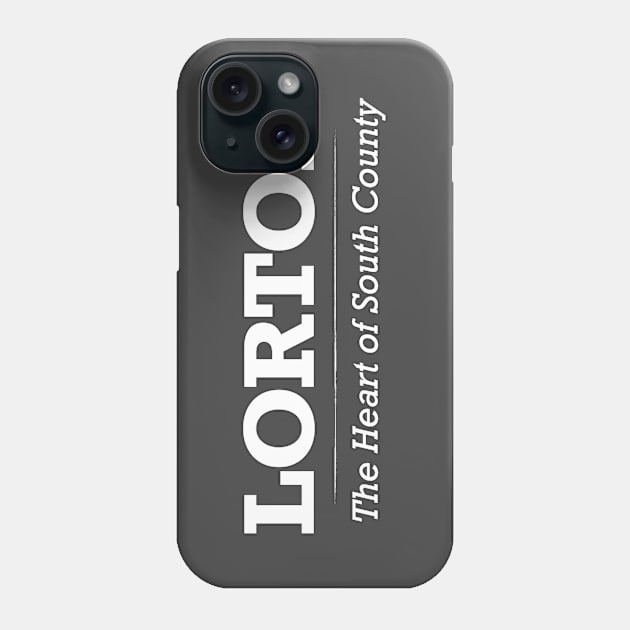 Lorton, Heart of South County - White Print Phone Case by Swift Art