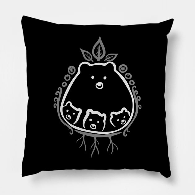 Bear Guardian Pillow by Boreal-Witch