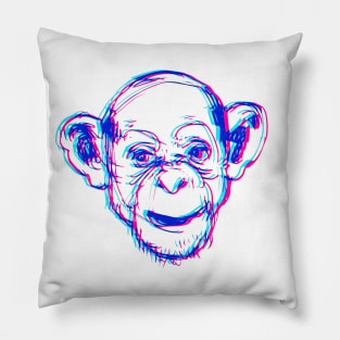 3D Red Blue Anaglyph Glasses Pillow