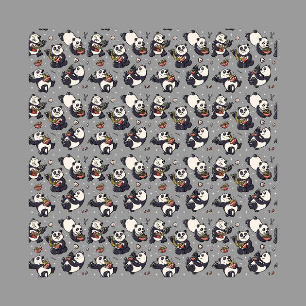 Pattern Ramen Pandas by Tobe Fonseca by Tobe_Fonseca