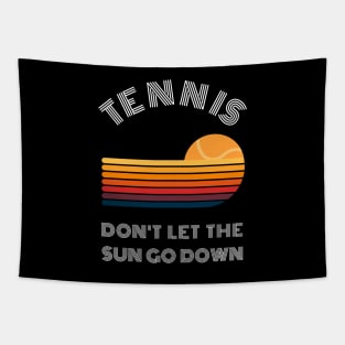 US Open Don't Let The Sun Go Down Vintage Tennis Tapestry