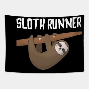 Marathon Running Slow Sloth Funny Gift Humor Sweet Tapestry