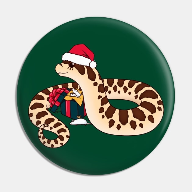 Western Hognose, Normal / Wildtype Christmas Edition Pin by anacecilia