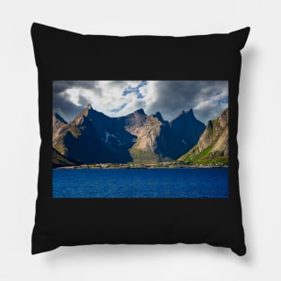 Lofoten Island Landscape Pillow