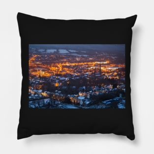 Pontardawe from Elephant Rock, Pontardawe, Wales Pillow