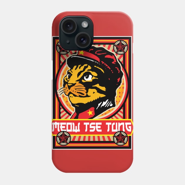 Meow Tse Tung Phone Case by Alema Art