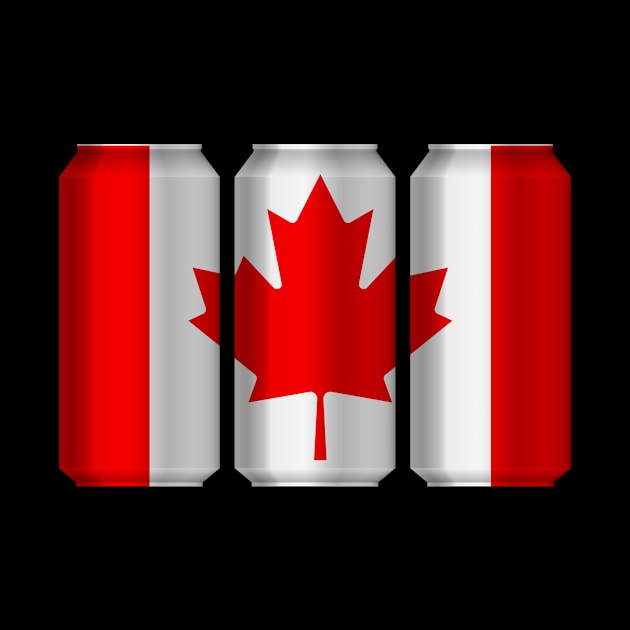 Canada Patriotic Beer Cans - canada sports team by MerchByThisGuy