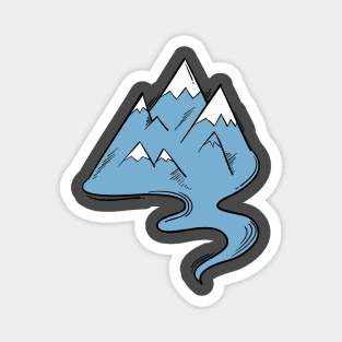 Mountains Art Magnet