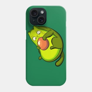 avocat cute avocado funny cat Phone Case