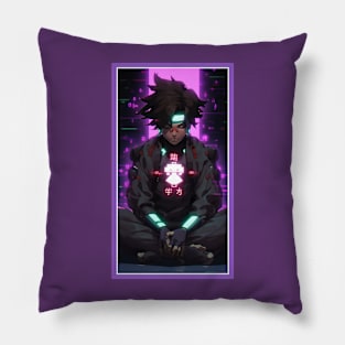 Anime Hero Power Meditation | Quality Anime Artwork | Anime Power Energy Meditation |  Manga Anime Art Pillow