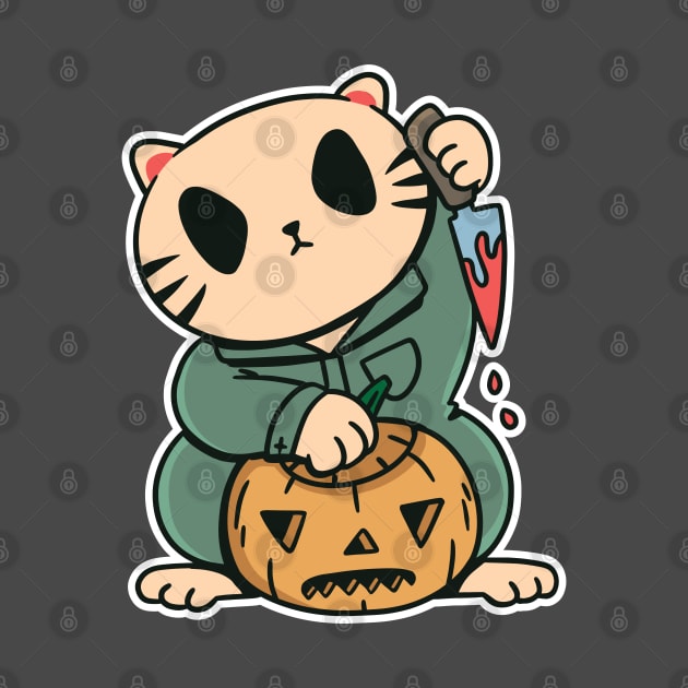 Lucky cat shirt halloween by IconRose