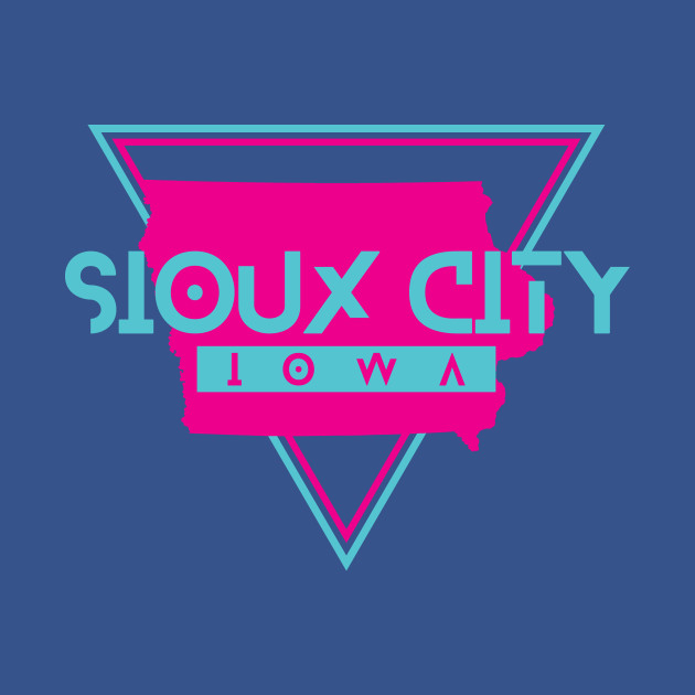 Disover Sioux City Iowa Retro Vintage Triangle IA - Sioux City - T-Shirt