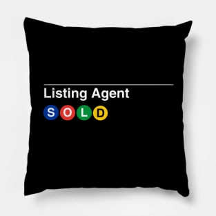 Listing Agent Subway Pillow