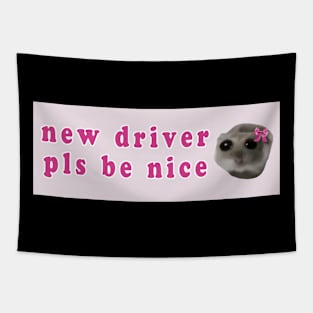 sad hamster driver Tapestry