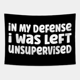 Funny In My Defense I Was Left Unsupervised Tapestry