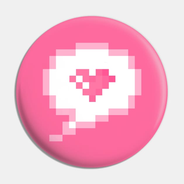 Say it with Pixel Love Pin by Eiskafe