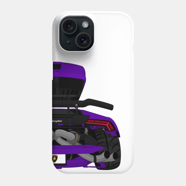 HURACAN PURPLE Phone Case by VENZ0LIC